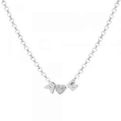 Gargantilla 2 Iniciales Plata y Motivo a Elegir