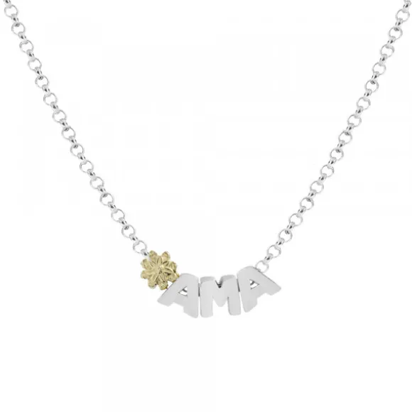 Gargantilla Ama Iniciales Plata con Motivo a Elegir