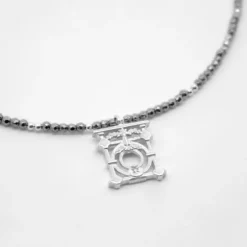 Gargantilla Barandilla La Concha Plata y Hematites