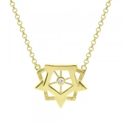 Gargantilla Ciudadela de Plata Dorada