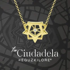 Gargantilla Ciudadela de Plata Dorada