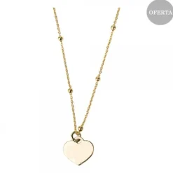 Gargantilla Corazón Mini Plata Dorada Personalizable