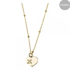 Gargantilla Corazón Mini Plata Dorada Personalizable