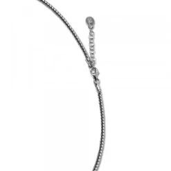 Gargantilla de Plata con 3 Eguzkilore Rosas y Cadena Semirígida