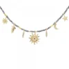 Gargantilla Izarra de Plata Dorada