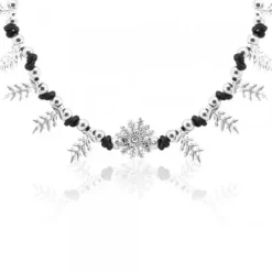 Gargantilla Mari Brillo Diez Hojas con Motivo Eguzkilore