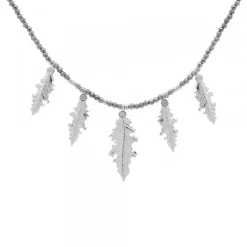 Gargantilla Mari Hematites Plata