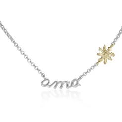 Gargantilla Mini Ama Plata y Eguzkilore Dorado