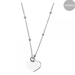 Gargantilla Mini Corazón Plata Personalizable