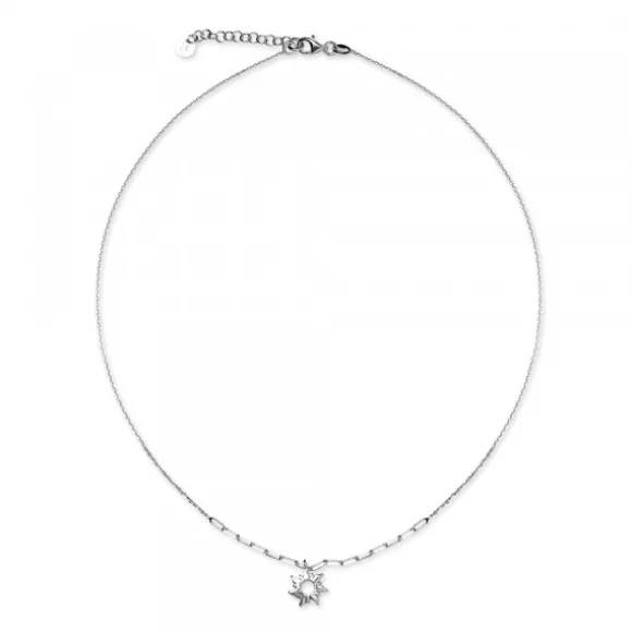 Gargantilla Mountain de Plata Eslabón Alargado