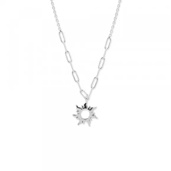 Gargantilla Mountain de Plata Eslabón Alargado