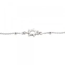 Gargantilla Mountain de Plata con Cadena de Bolitas