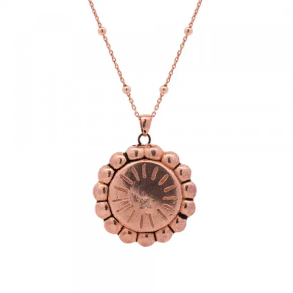 Gargantilla Plata Rosa y Cristal Champagne