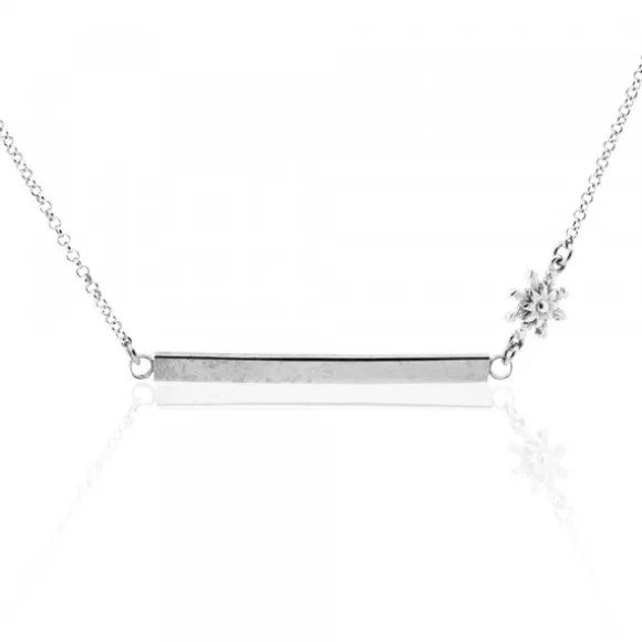 Gargantilla Zubi Plata con Eguzkilore Personalizable