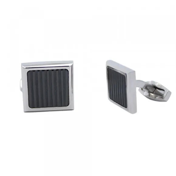 Gemelos Viceroy Cuadrados Acero Negro