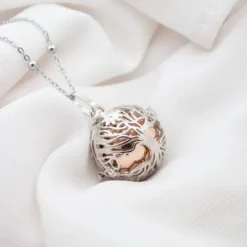 Llamador de Ángeles Árbol de La Vida Cobre Cadena