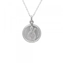 Medalla San Fermín Plata 17mm Personalizable