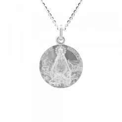 Medalla Virgen Aranzazu Plata 17mm