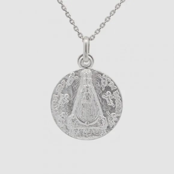 Medalla Virgen Begoña Plata 20mm