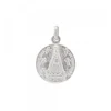 Medalla Virgen Begoña Plata Mate 17mm
