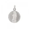 Medalla Virgen Blanca Plata 20mm