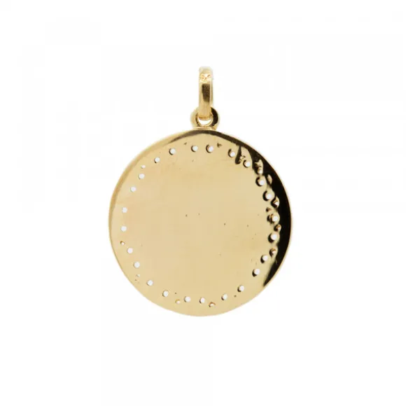 Medalla Virgen de Begoña de Plata Dorada Personalizable