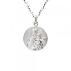 Medalla Virgen del Carmen Plata 17mm