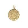 Medalla Virgen del Carmen de Plata Dorada Personalizable