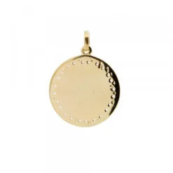 Medalla Virgen del Carmen de Plata Dorada Personalizable