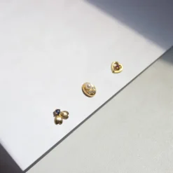 Mini Trepador Oro y Circonita Azul