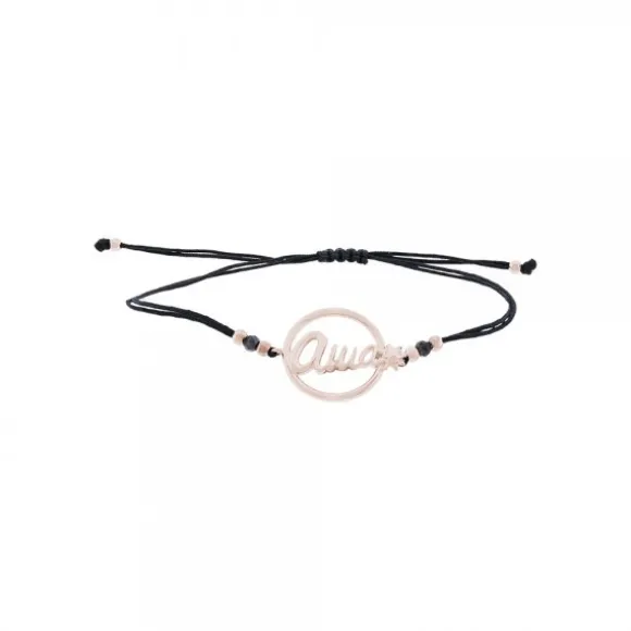 Pack Colgante y Pulsera Ama Redondo Plata Rosa