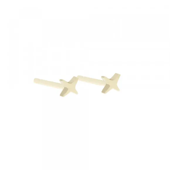 Pack Piercings Estrella 4 Puntas Plata 4 Uds