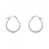Pendientes Aro con Bolitas Plata 15mm
