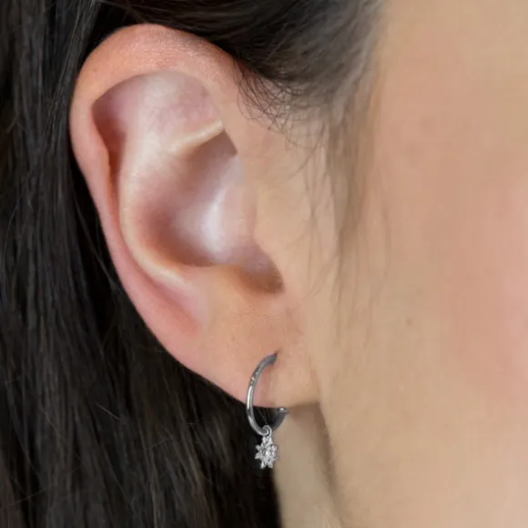 Pendientes Aro Eguzkilore Plata 10mm