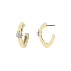 Pendientes Aro Olatu Plata Dorada