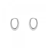 Pendientes Aro Oval Plata 17mm