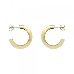 Pendientes Aro Plata Dorada 18mm