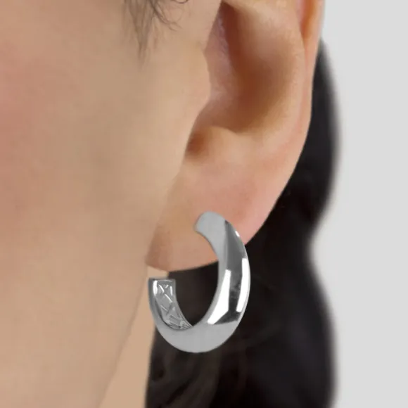 Pendientes Aro Plata 18mm