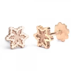Pendientes Bebé Eguzkilore Oro Rosa 6,5mm