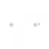 Pendientes Bebé Estrella Oro Blanco y Circonitas 6mm