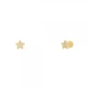 Pendientes Bebé Estrella Oro y Circonitas 6mm