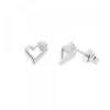 Pendientes Bihotza Plata 8mm