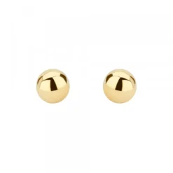 Pendientes Bola Oro 8mm