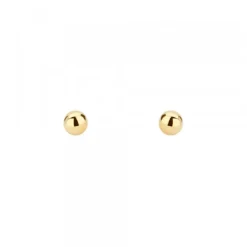 Pendientes Bola Oro 3mm