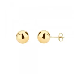 Pendientes Bola Oro 7mm