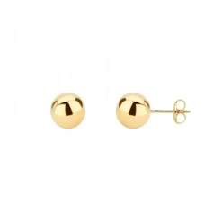 Pendientes Bola Oro 6mm
