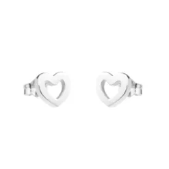 Pendientes Corazón Plata 9mm