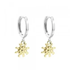 Pendientes Cripa Aro Eguzkilore Bicolor 13mm