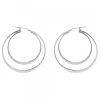 Pendientes Doble Aro Plata 40mm