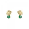Pendientes Enea2 Oro y Esmeralda